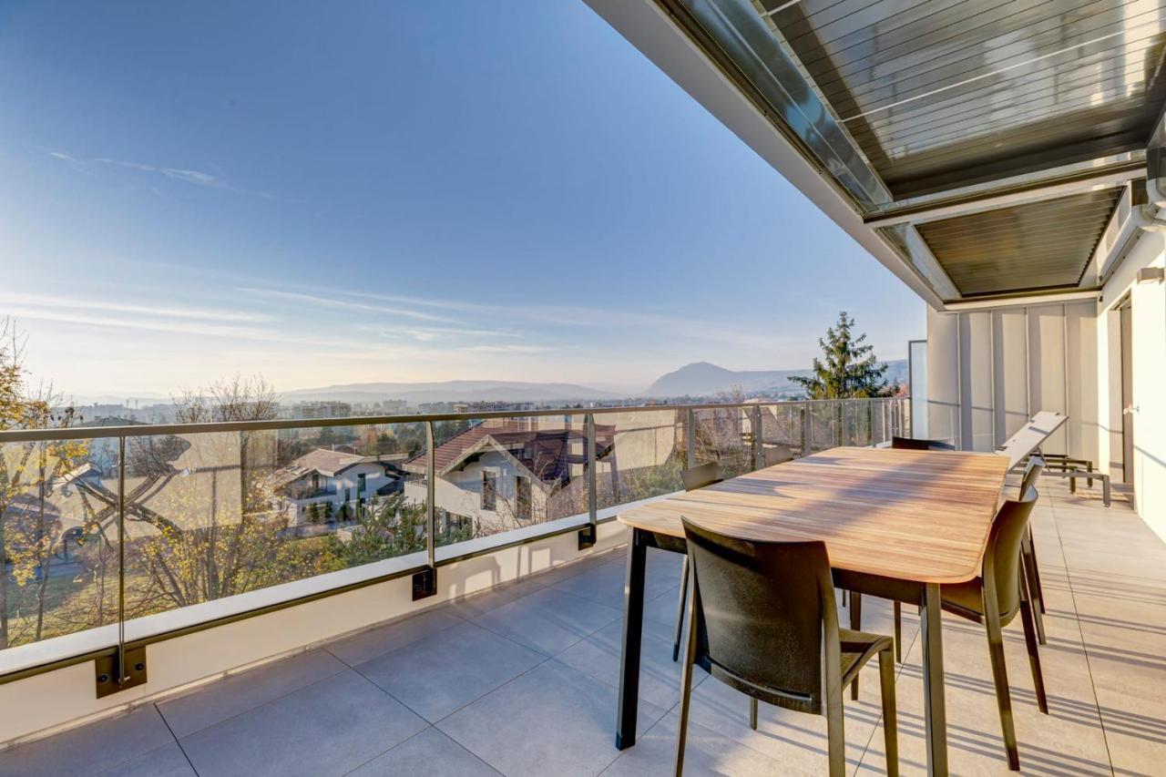 Serenity - 3 Bedroom Top Floor Apartment Parking & Lake View Terrace Annecy Eksteriør bilde