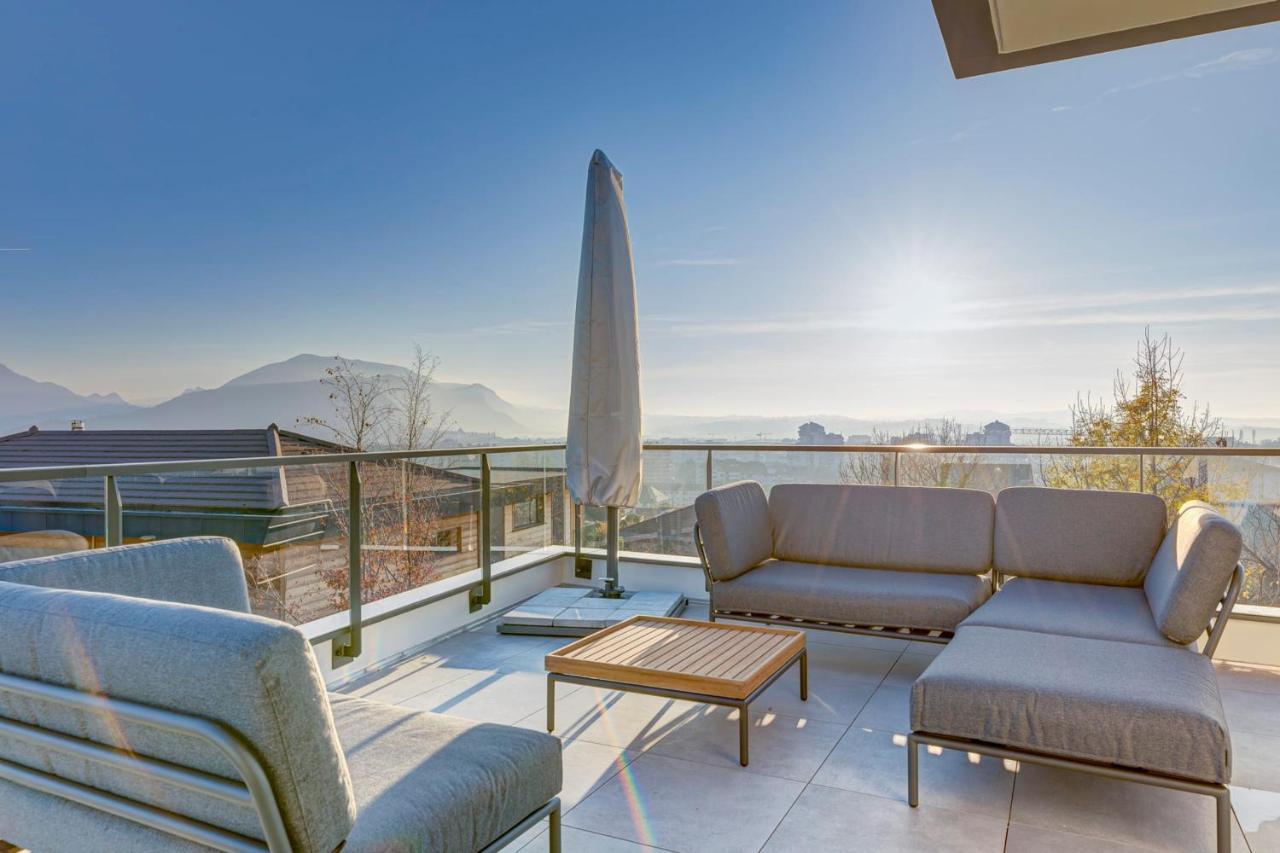 Serenity - 3 Bedroom Top Floor Apartment Parking & Lake View Terrace Annecy Eksteriør bilde