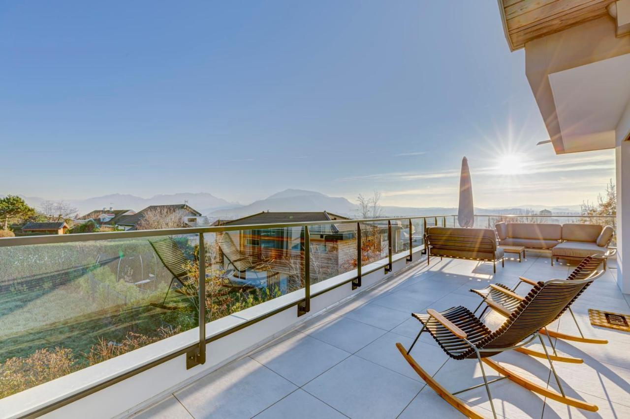 Serenity - 3 Bedroom Top Floor Apartment Parking & Lake View Terrace Annecy Eksteriør bilde